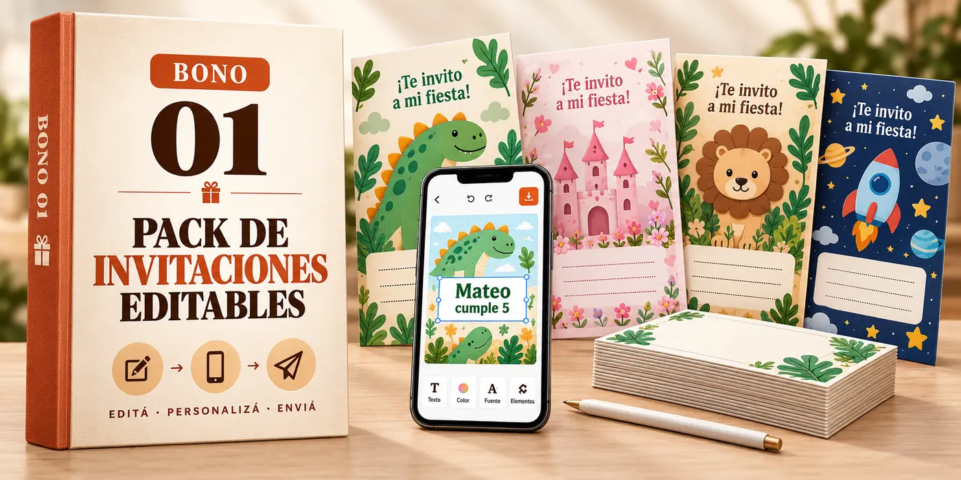 Bono 1 - Pack de invitaciones editables
