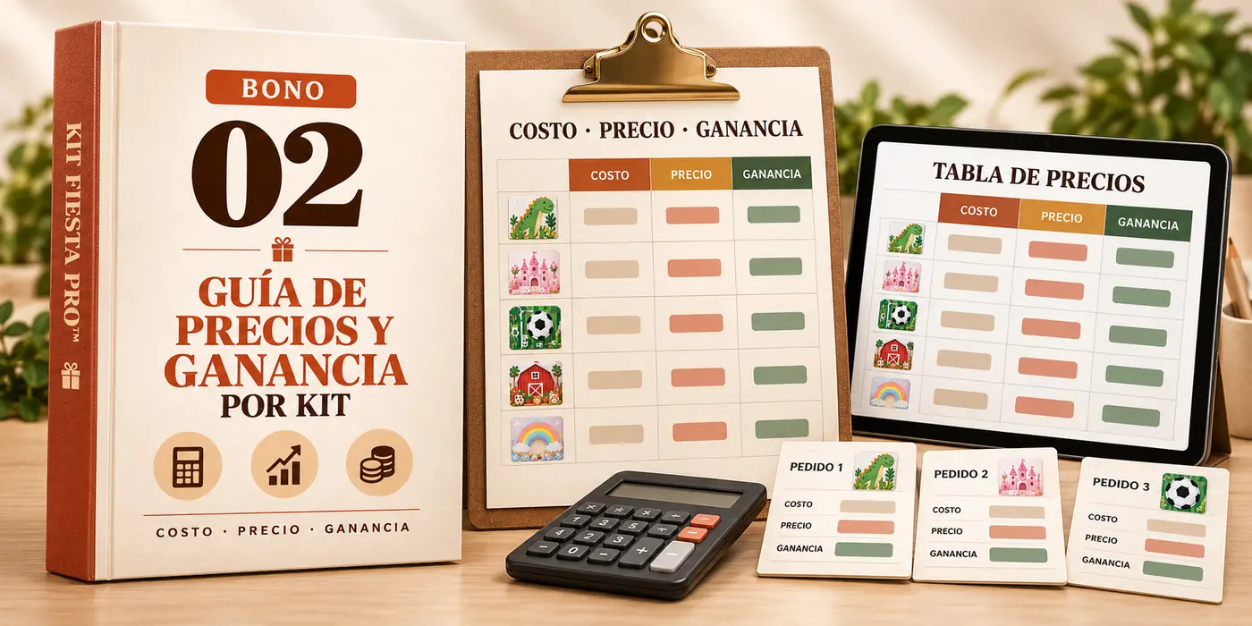 Bono 2 - Guía de precios y ganancia por kit